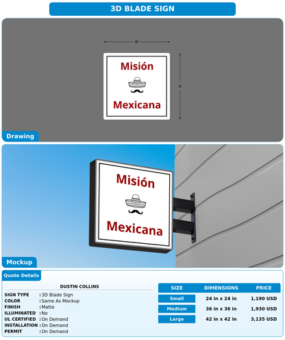 CUSTOM MOCKUP SIGN FOR Dustin Collins