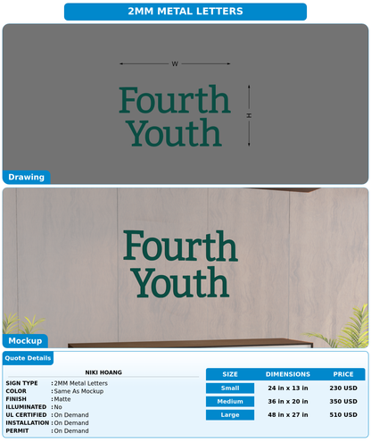 CUSTOM MOCKUP SIGN FOR Niki Hoang