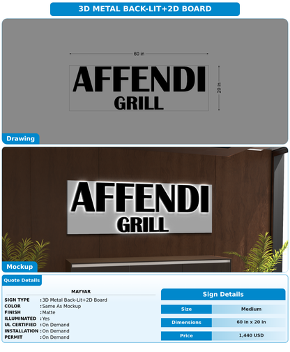 CUSTOM MOCKUP SIGN FOR Mayyar