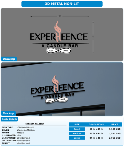 CUSTOM MOCKUP SIGN FOR Syreeta Talbert
