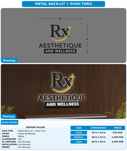 CUSTOM MOCKUP SIGN FOR Heather Gilliam