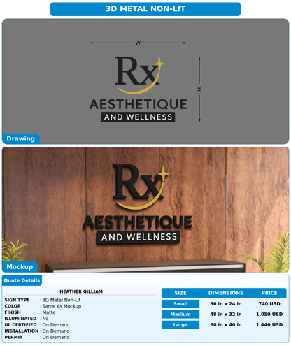 CUSTOM MOCKUP SIGN FOR Heather Gilliam