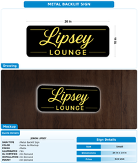 CUSTOM MOCKUP SIGN FOR Jenon Lipsey