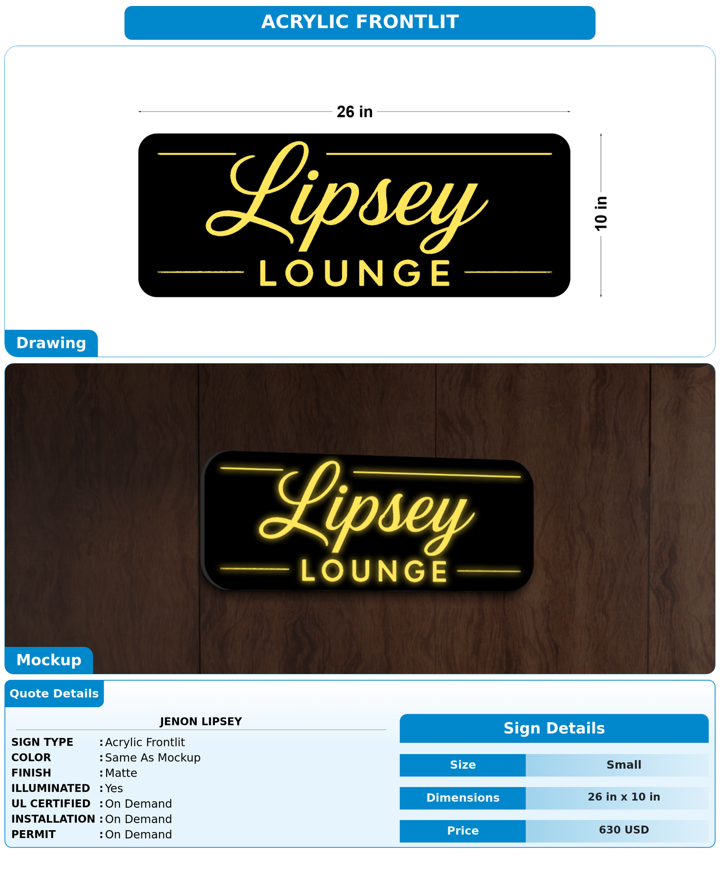 CUSTOM MOCKUP SIGN FOR Jenon Lipsey