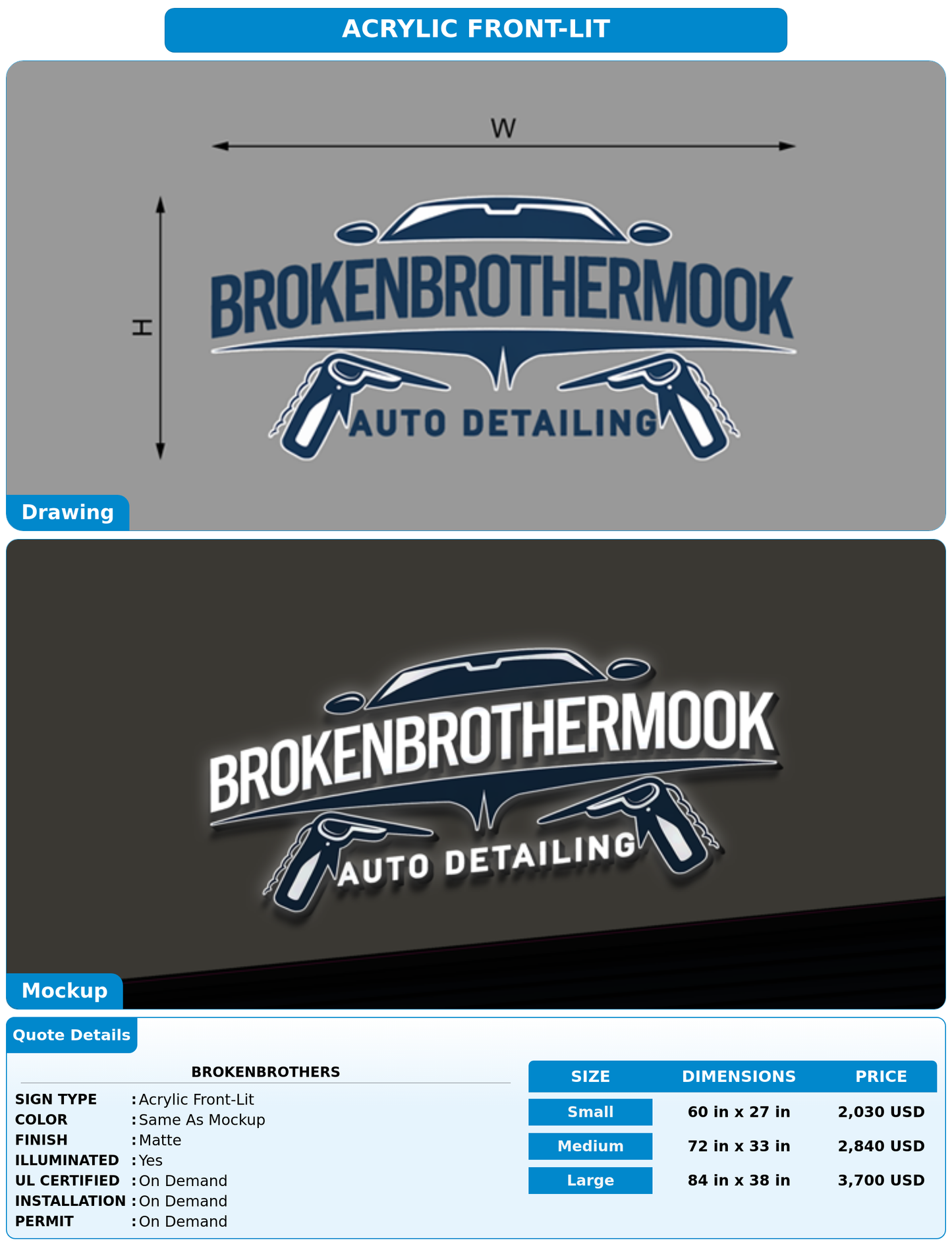 CUSTOM MOCKUP SIGN FOR Brokenbrothers