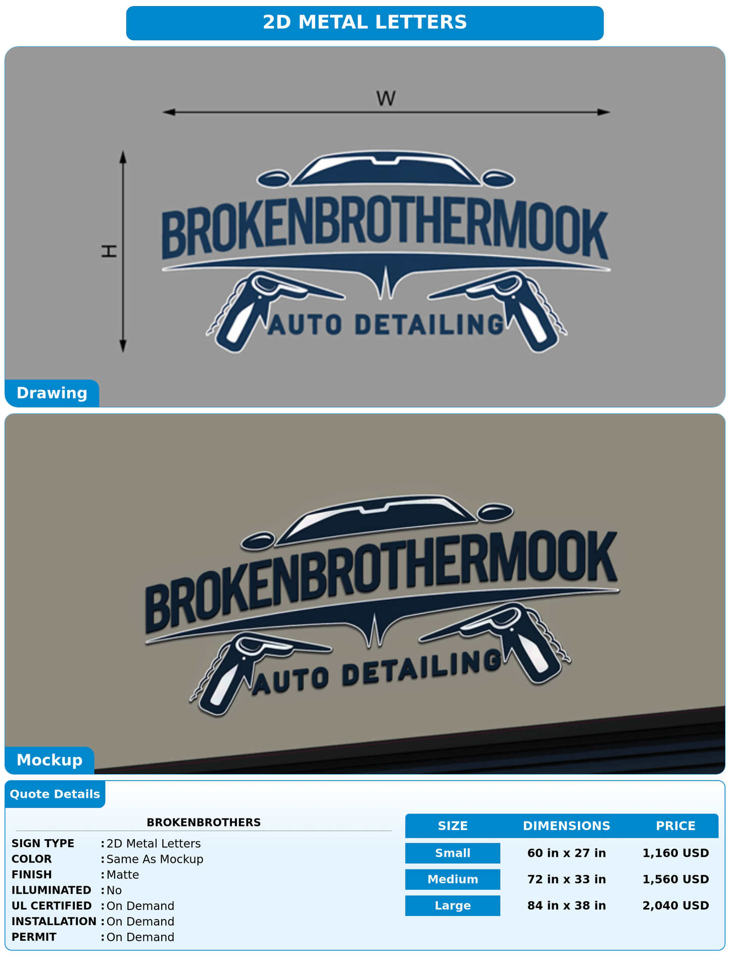 CUSTOM MOCKUP SIGN FOR Brokenbrothers