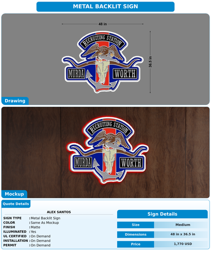 CUSTOM MOCKUP SIGN FOR Alex Santos