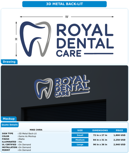 CUSTOM MOCKUP SIGN FOR Mike Chira