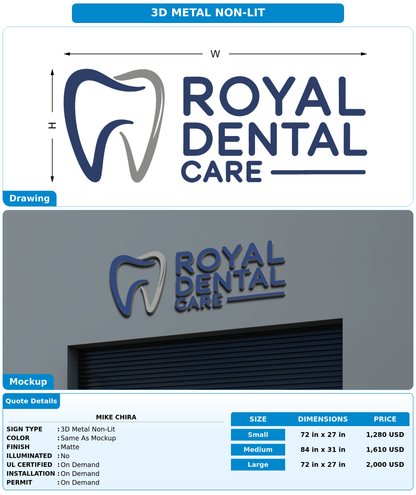 CUSTOM MOCKUP SIGN FOR Mike Chira