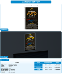 CUSTOM MOCKUP SIGN FOR Lterre