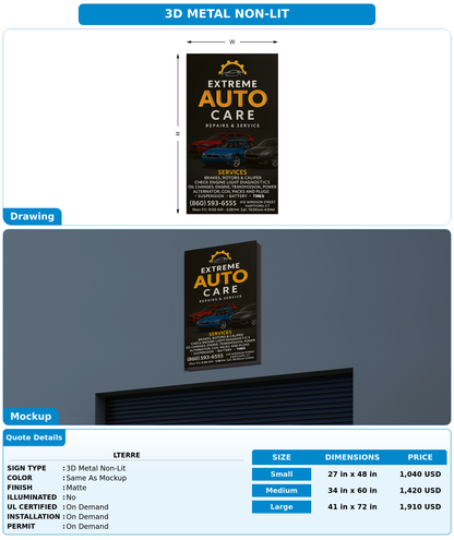 CUSTOM MOCKUP SIGN FOR Lterre