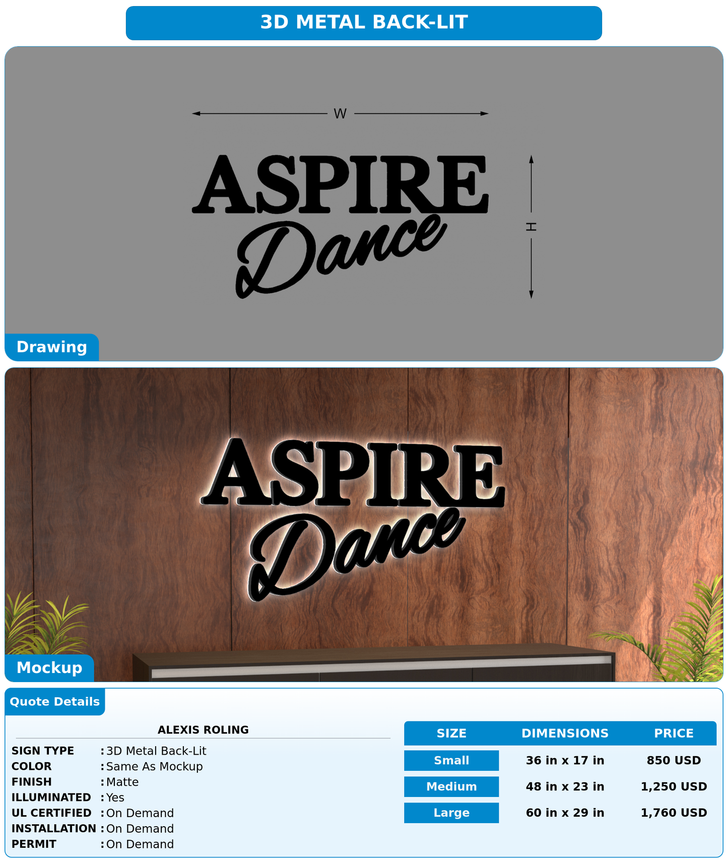 CUSTOM MOCKUP SIGN FOR Alexis Roling