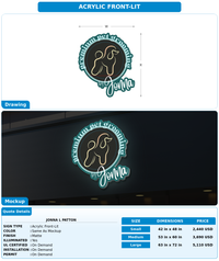 CUSTOM MOCKUP SIGN FOR Jonna L Patton