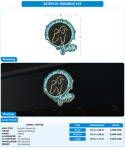 CUSTOM MOCKUP SIGN FOR Jonna L Patton