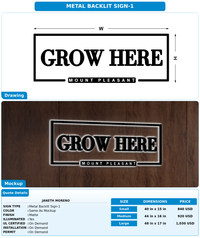 CUSTOM MOCKUP SIGN FOR Janeth Moreno