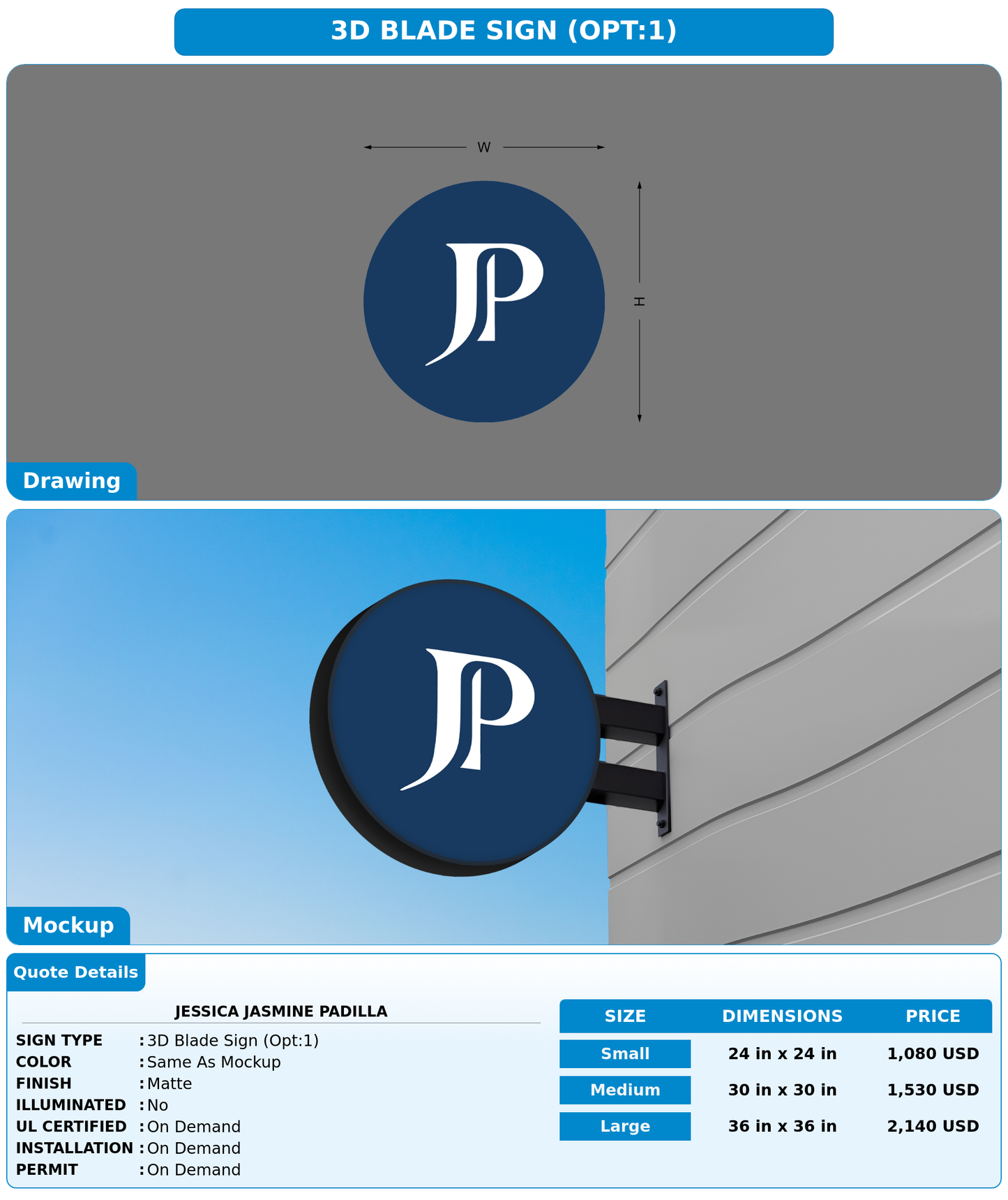 CUSTOM MOCKUP SIGN FOR Jessica Jasmine Padilla