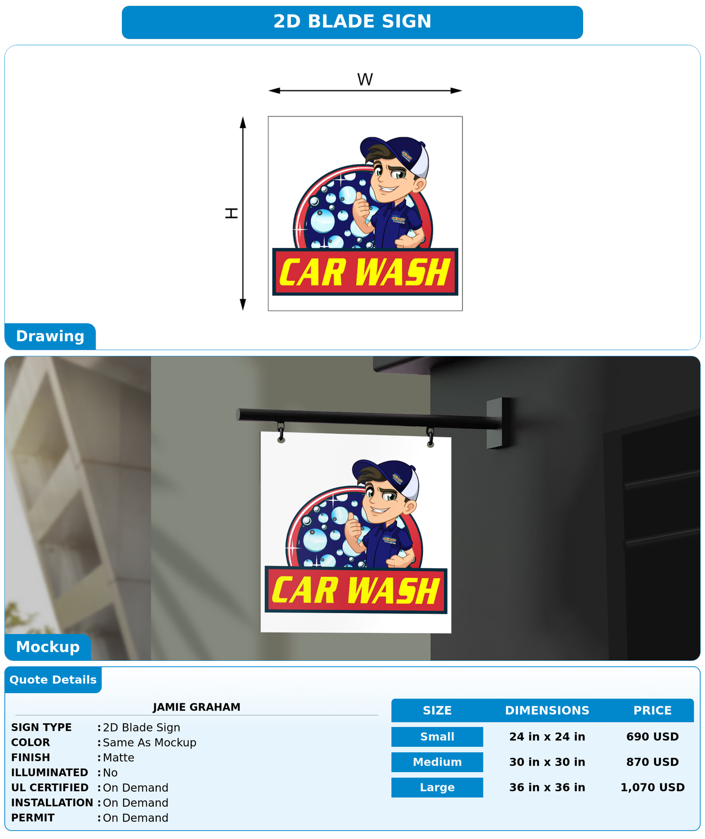 CUSTOM MOCKUP SIGN FOR Jamie Graham