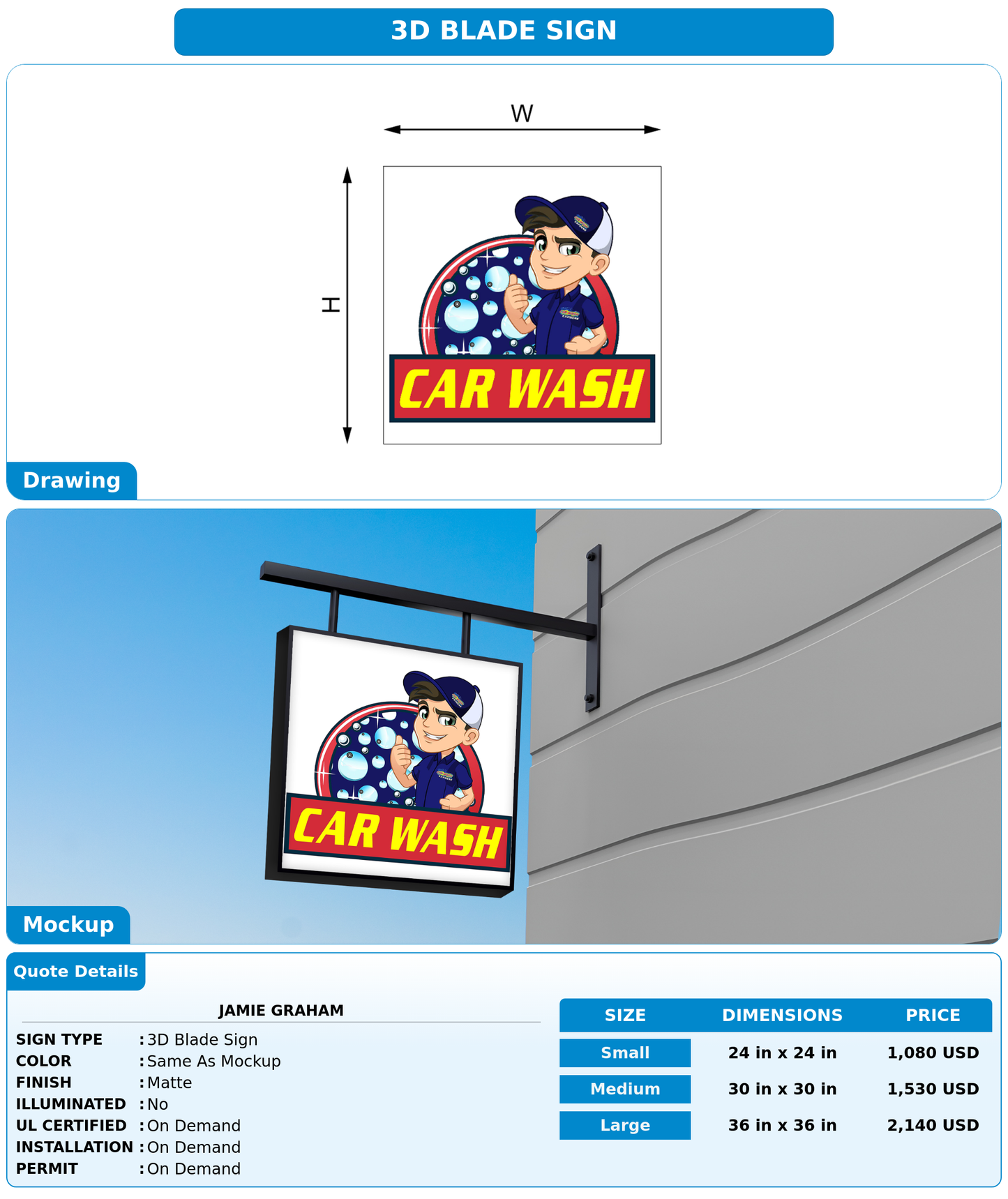 CUSTOM MOCKUP SIGN FOR Jamie Graham