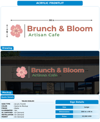 CUSTOM MOCKUP SIGN FOR Yalda Khaliki