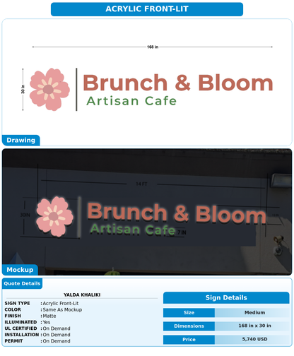 CUSTOM MOCKUP SIGN FOR Yalda Khaliki