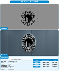 CUSTOM MOCKUP SIGN FOR Micaela Johnston