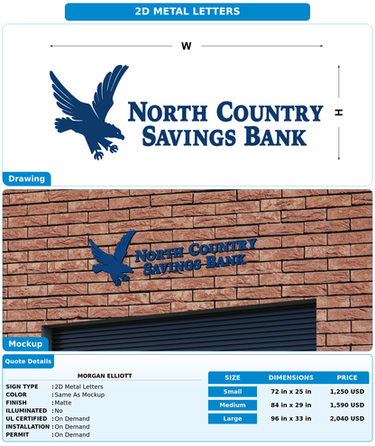 CUSTOM MOCKUP SIGN FOR Morgan Elliott