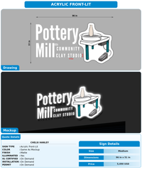 CUSTOM MOCKUP SIGN FOR CHELSI HANLEY