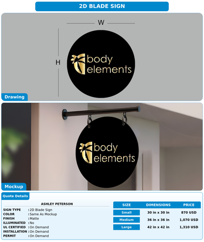 CUSTOM MOCKUP SIGN FOR Ashley Peterson