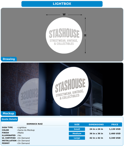 CUSTOM MOCKUP SIGN FOR Dominick Ruiz
