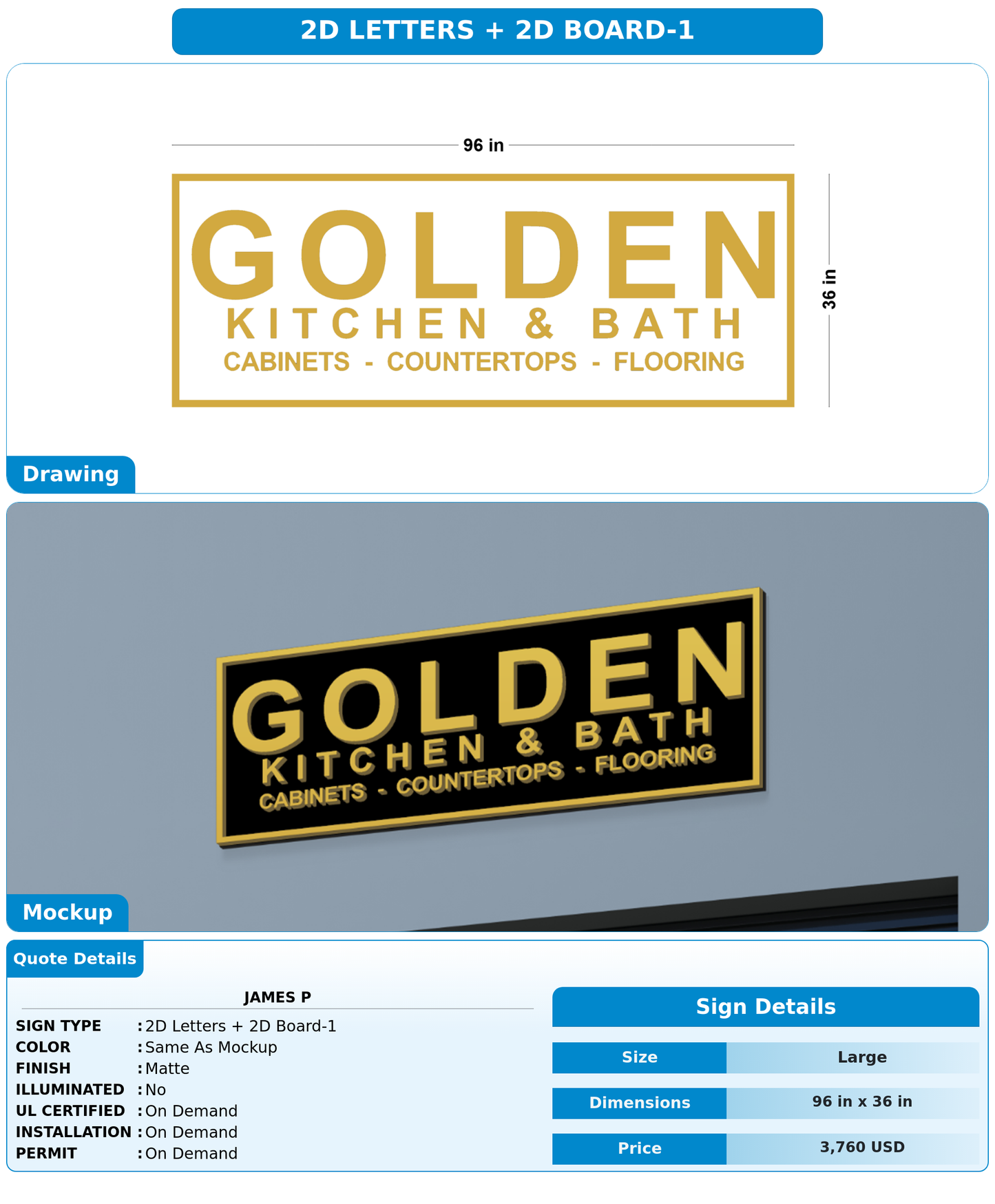 CUSTOM MOCKUP SIGN FOR James P