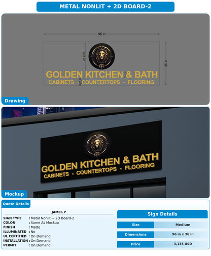 CUSTOM MOCKUP SIGN FOR James P