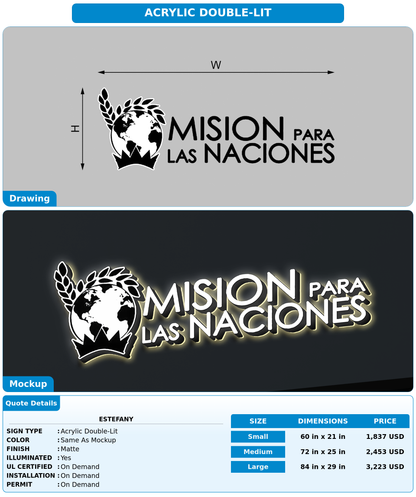 CUSTOM MOCKUP SIGN FOR Estefany