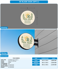 CUSTOM MOCKUP SIGN FOR Toni Robbins