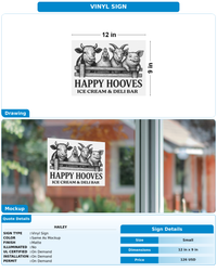 CUSTOM MOCKUP SIGN FOR Hailey