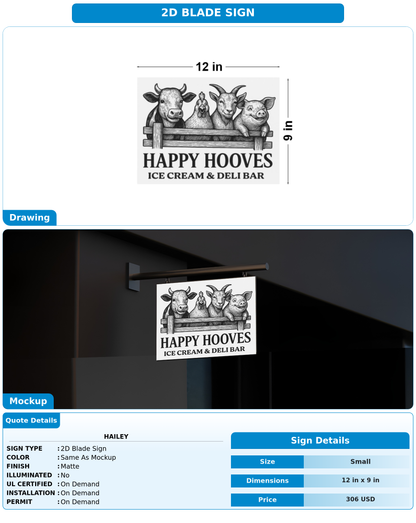 CUSTOM MOCKUP SIGN FOR Hailey