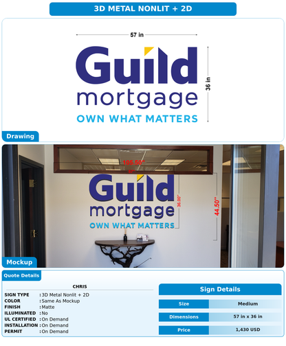 CUSTOM MOCKUP SIGN FOR chris