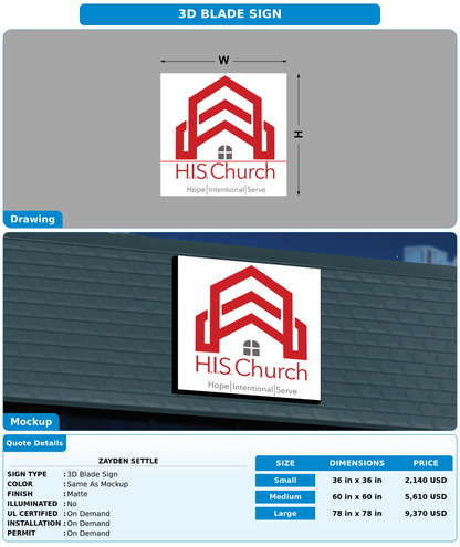 CUSTOM MOCKUP SIGN FOR Zayden Settle