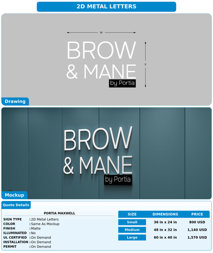 CUSTOM MOCKUP SIGN FOR Portia  Maxwell