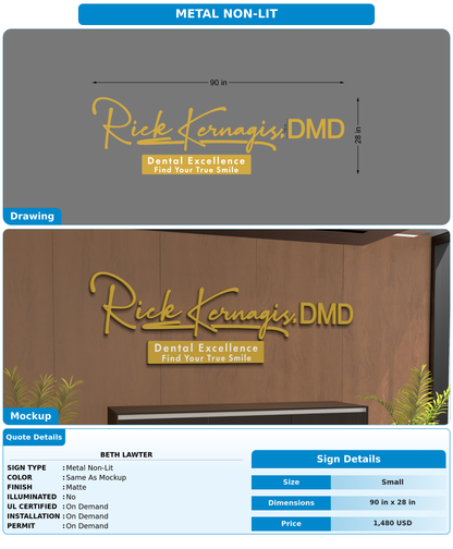 CUSTOM MOCKUP SIGN FOR Beth Lawter