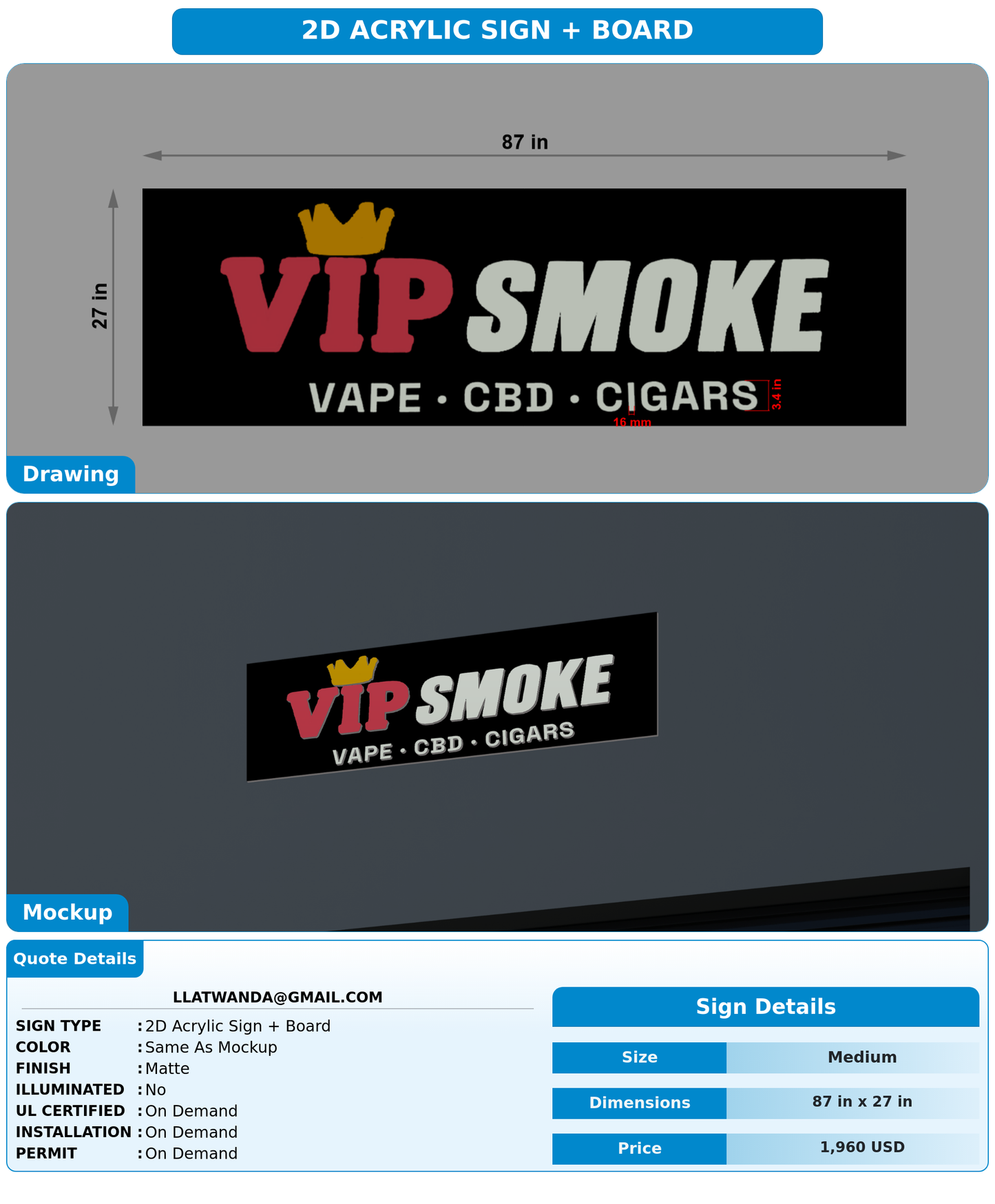 CUSTOM MOCKUP SIGN FOR llatwanda@gmail.com