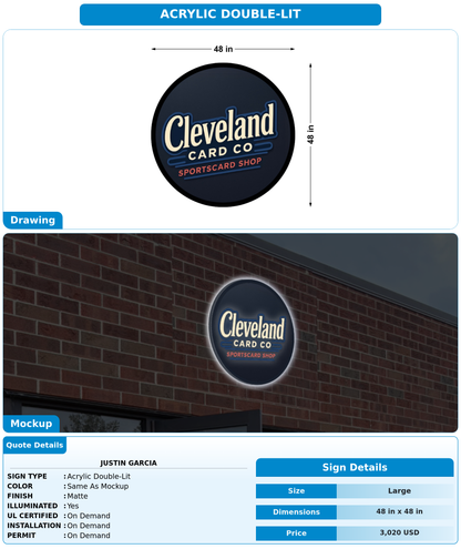 CUSTOM MOCKUP SIGN FOR Justin Garcia