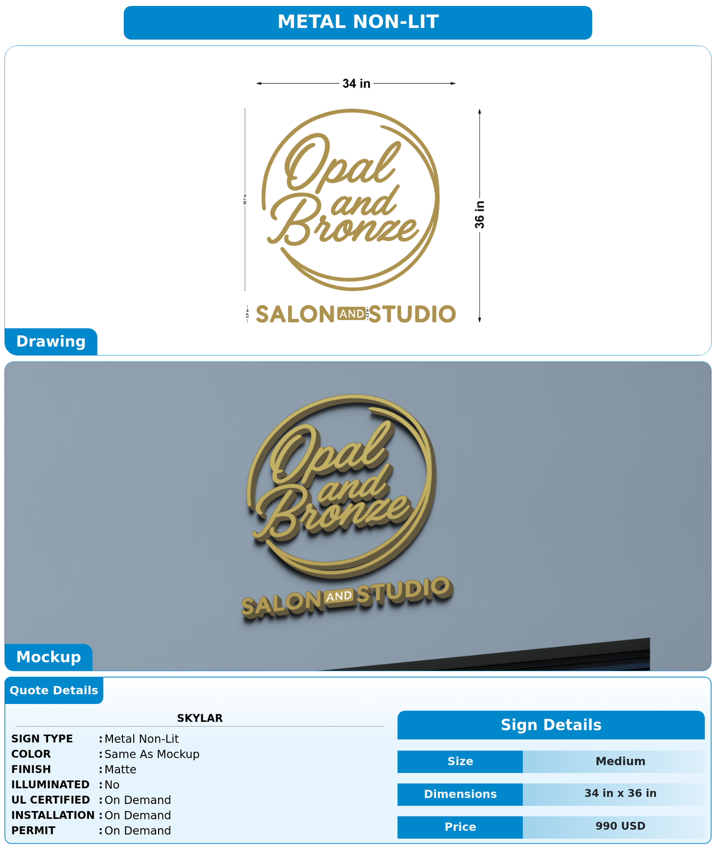 CUSTOM MOCKUP SIGN FOR Skylar