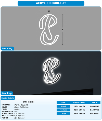 CUSTOM MOCKUP SIGN FOR Sami Sheikh