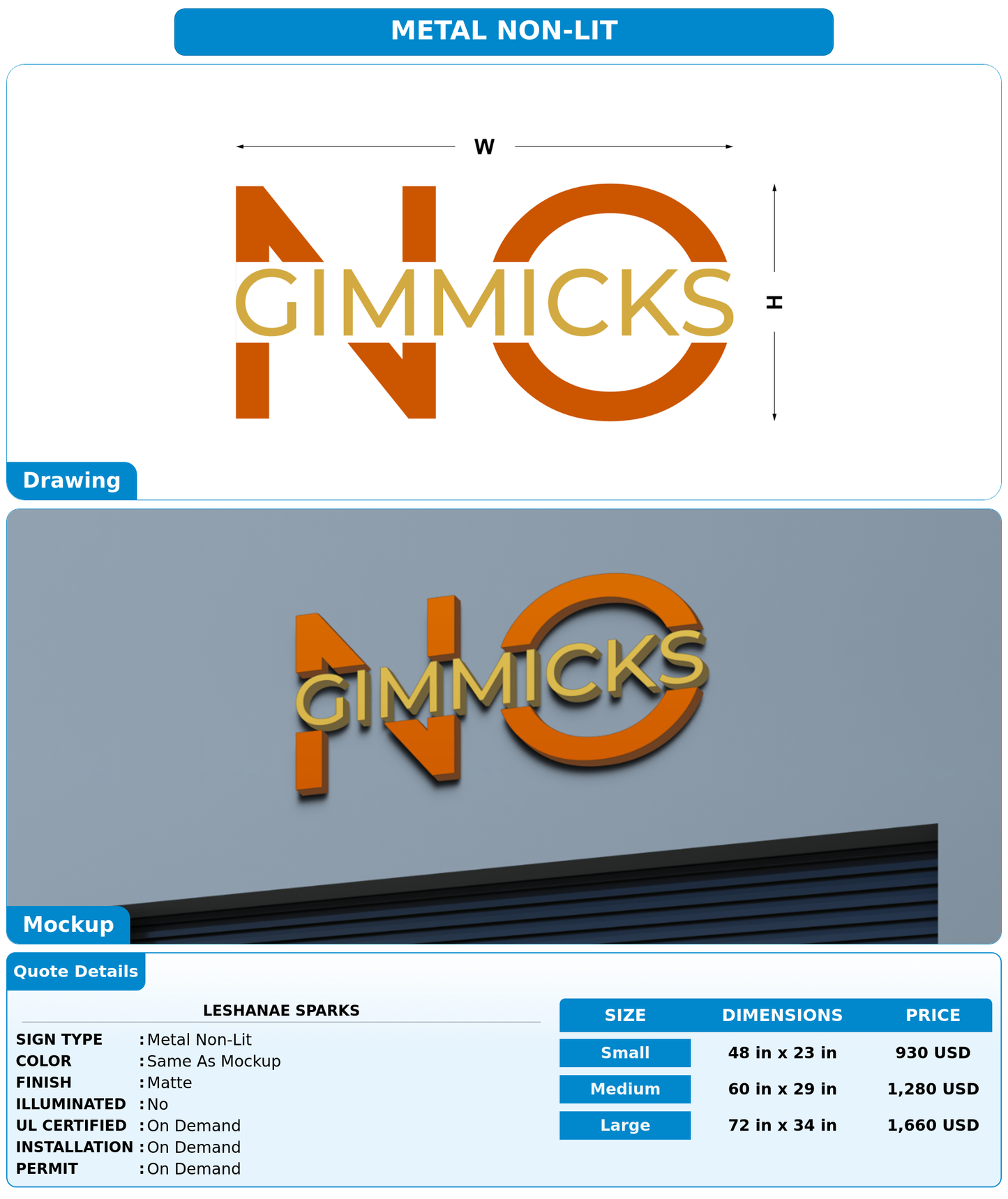 CUSTOM MOCKUP SIGN FOR Leshanae Sparks