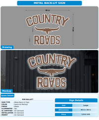CUSTOM MOCKUP SIGN FOR Rob Ballatt