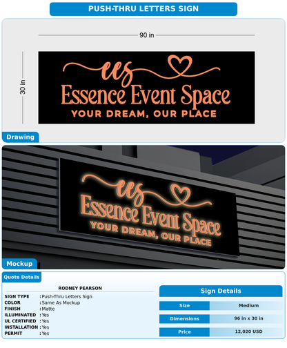 CUSTOM MOCKUP SIGN FOR RODNEY PEARSON