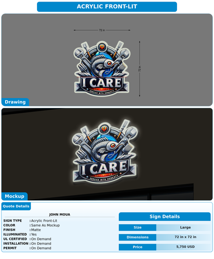 CUSTOM MOCKUP SIGN FOR John Moua