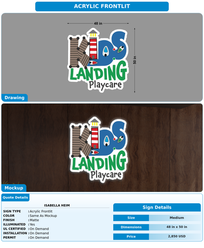 CUSTOM MOCKUP SIGN FOR isabella heim