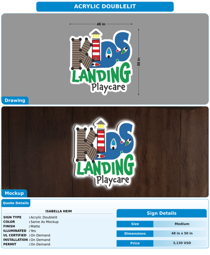 CUSTOM MOCKUP SIGN FOR isabella heim