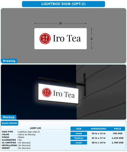 CUSTOM MOCKUP SIGN FOR Larry Lee